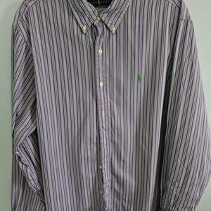 Ralph Lauren‎ Blue Label Casual Button Down Shirt in Purple and Green